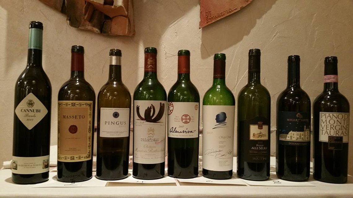 Nove vini rossi del 2007 per un compleanno