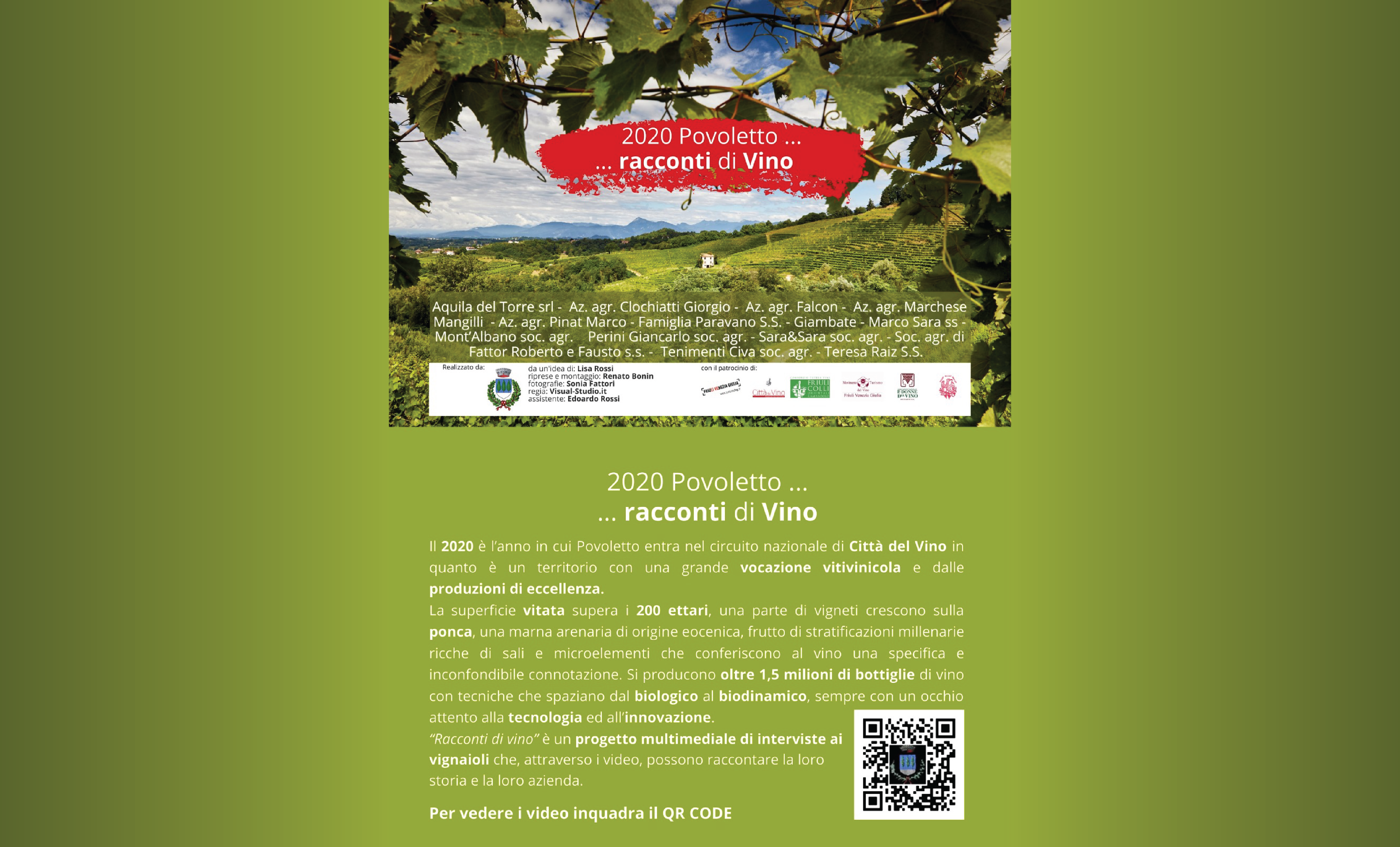 TENIMENTI CIVA e LA VIDEOINTERVISTA RACCONTI DI VINO, PROGETTO MULTIMEDIALE DI POVOLETTO