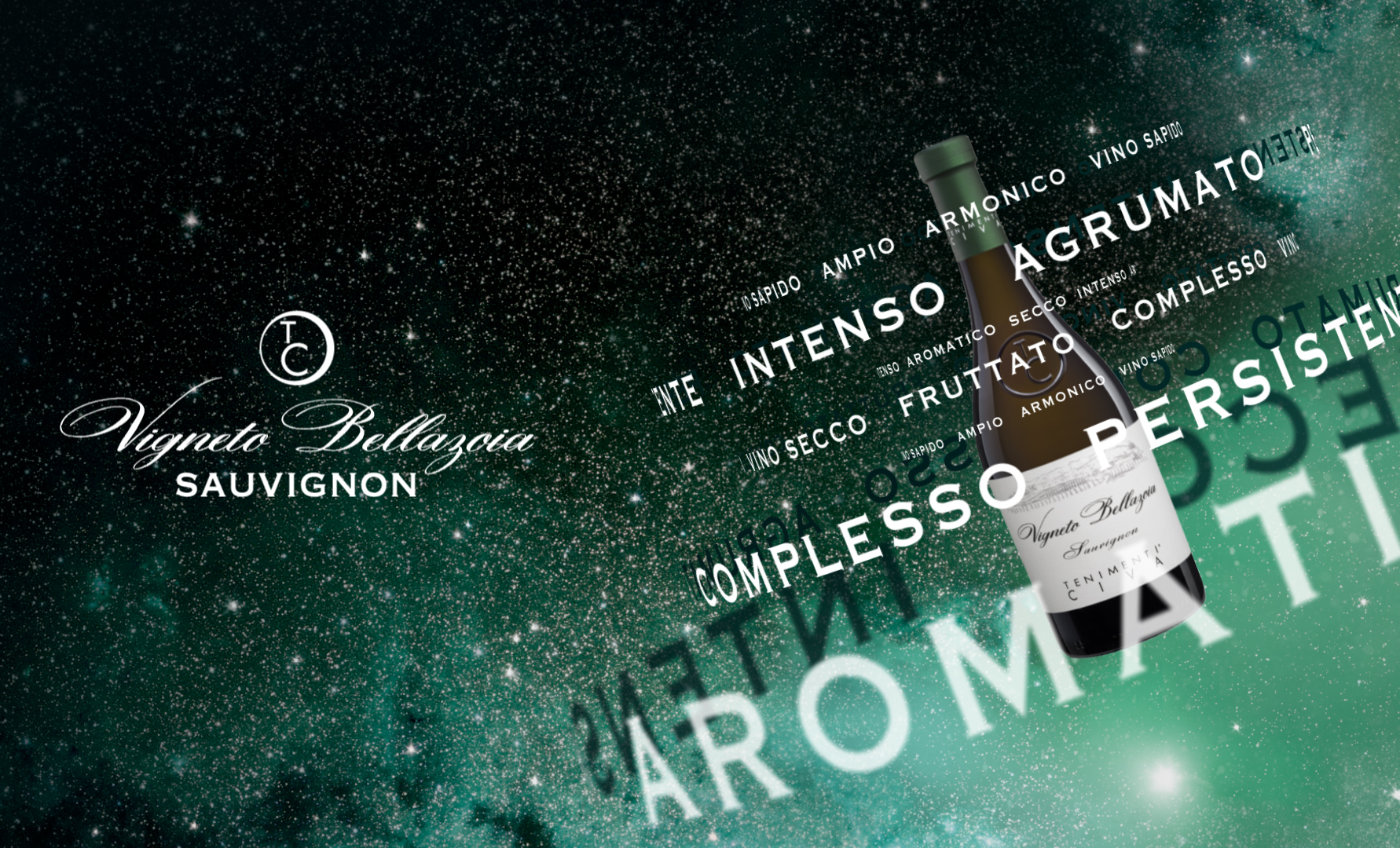 Ampio intenso armonico. Sensazioni naso-bocca del vino aromatico